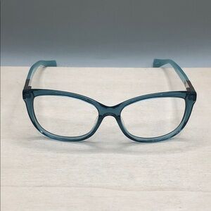 MAX MARA mm1206 Eyeglasses in color YTV 53 -16-140 aqua crystal blue FRAMES ONLY